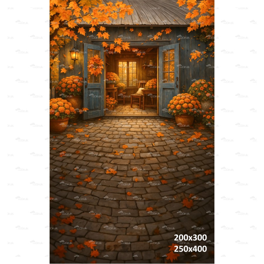 Tło fotograficzne Jesień, Drzwi J_186